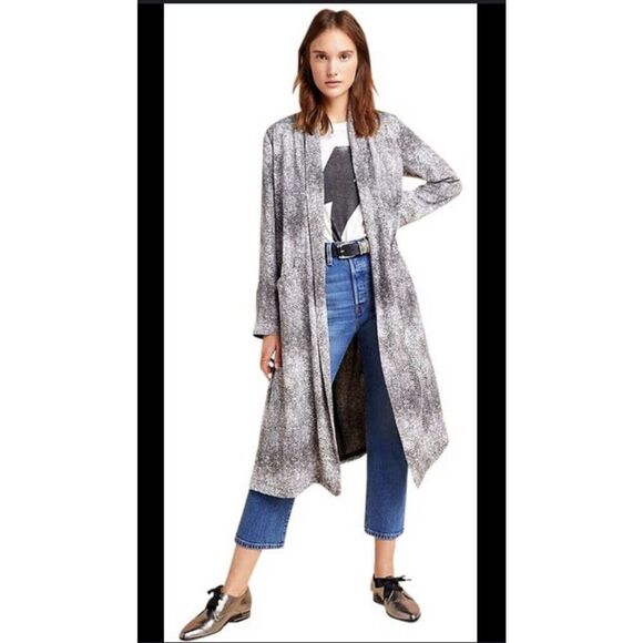 BB Dakota Snakeskin Print Size 1X Open Duster New - Picture 1 of 11